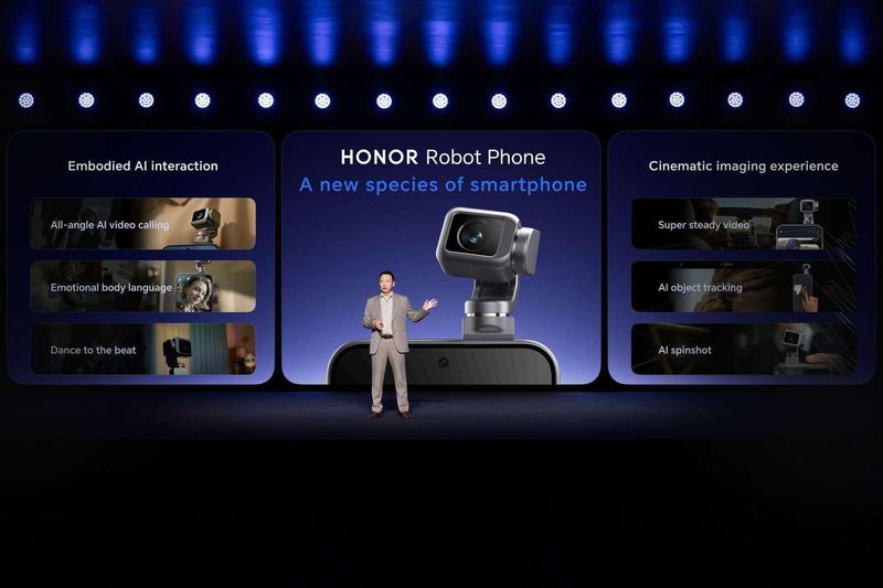 一口气发布机器人手机、折叠屏新旗舰、人形机器人,李健MWC炸场:荣耀要让AI长出手脚 新闻