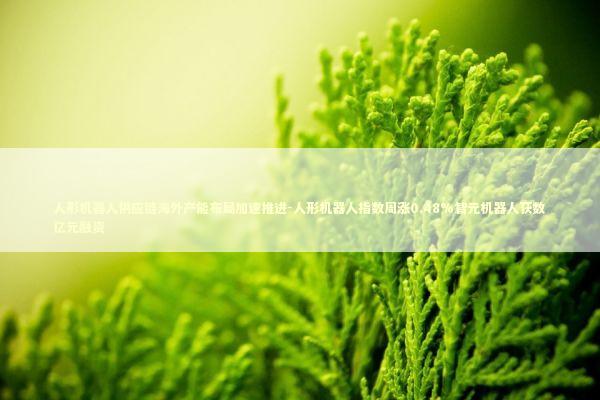 人形机器人供应链海外产能布局加速推进-人形机器人指数周涨0.48%智元机器人获数亿元融资