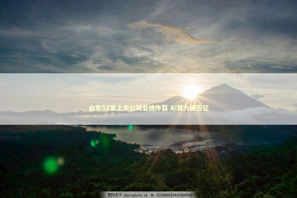 山东52家上市公司业绩炸裂 AI算力破百亿