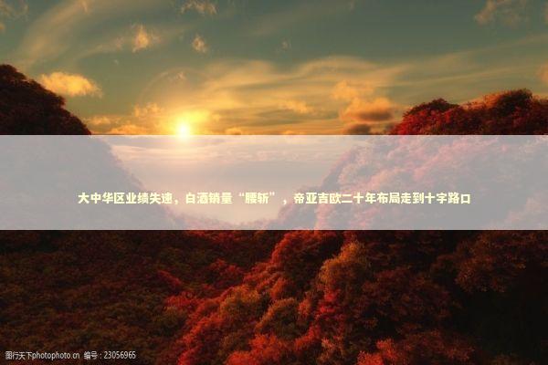 大中华区业绩失速，白酒销量“腰斩”，帝亚吉欧二十年布局走到十字路口