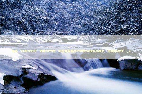 委员“内卷式加班”提案引共鸣：加班要有最高时限要给钱依法确立“离线休息权”_2