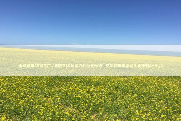 全球遍布45家工厂，制定210项国内外行业标准！这家防爆电驱龙头正冲刺A+H_4