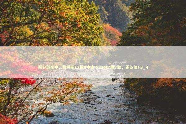 两分球全中，詹姆斯12投8中拿下21分7板7助，正负值+3_4