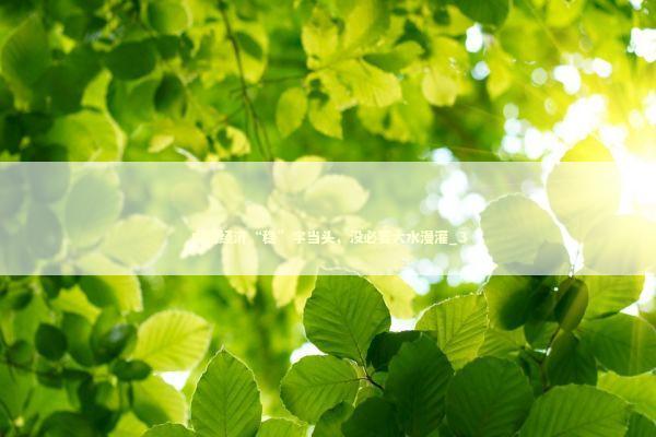 中国经济“稳”字当头，没必要大水漫灌_3